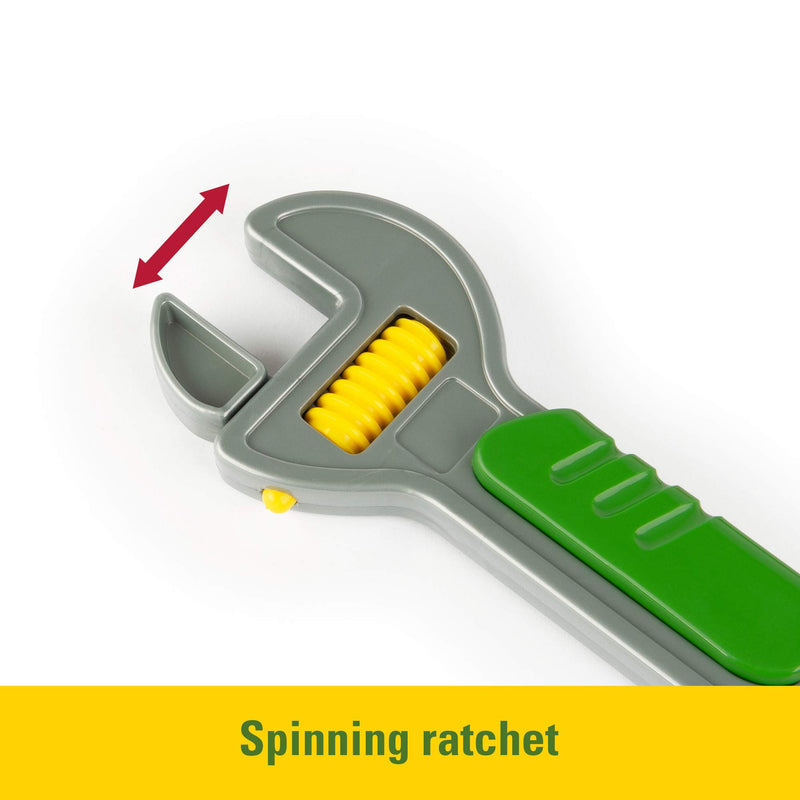TOMY John Deere Deluxe Talking Toolbelt Preschool Toy Frustration Free Packaging - LeoForward Australia