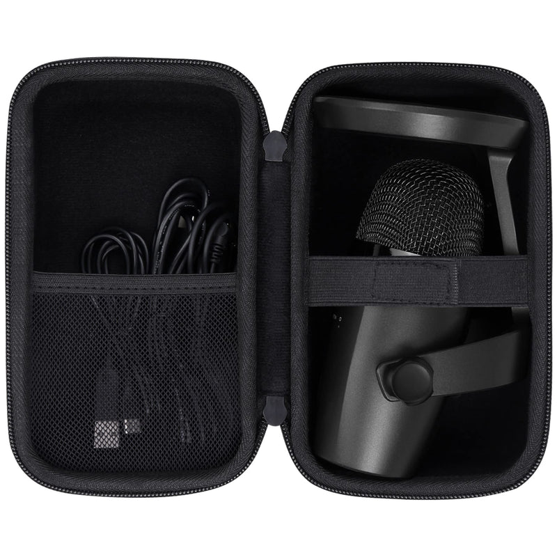  [AUSTRALIA] - co2CREA Hard Case Replacement for Logitech Creators Blue Yeti Nano USB Microphone for Blue Yeti Nano Black Case