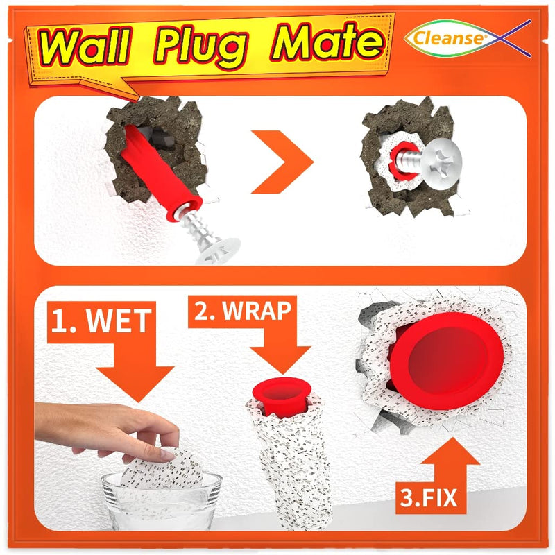  [AUSTRALIA] - Fixing Loose Wall Plugs Fast (24 Discs), Drywall Anchor Repair, Perfect for Fittings Weak Crumbly Loose Wall Such As Curtain Rail, Towel Racks, Toilet Paper Holder, and More.