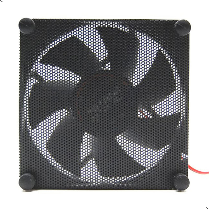  [AUSTRALIA] - ThreeBulls 12 Pcs 80mm PVC Black PC Cooler Fan Dust Filter Dustproof Case Cover Computer Mesh 80mm x 80mm