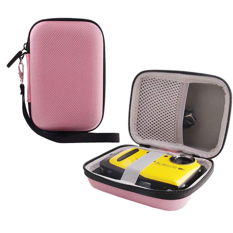  [AUSTRALIA] - WERJIA Hard EVA Travel Case for Fujifilm FinePix XP120/130/140/80/90 Digital Camera Case (Pink) Pink