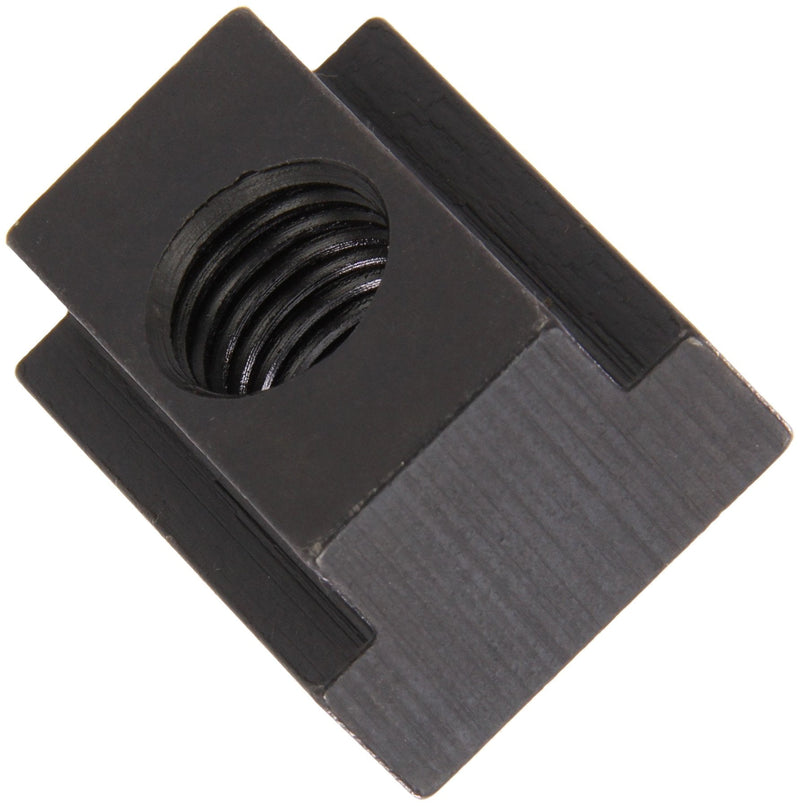  [AUSTRALIA] - Te-Co 41433T Black Oxide 1018 Steel Tapped Through T-Slot Nut, 5/16"-18 TPI, 1/2" Height x 11/16" Width x 7/16" Table Slot (Pack of 5)