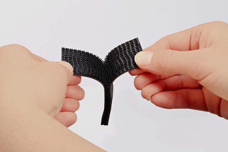  [AUSTRALIA] - Scotch Mounting, Fastening & Surface Protection RF6731 Interlocking Fasteners 1 in x 3 in, Strips, 1"x3", Black, 2 Count 1"x3" 2 sets