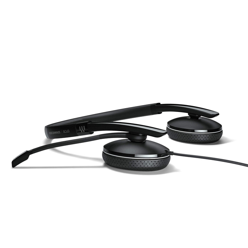  [AUSTRALIA] - EPOS | Sennheiser Adapt 165T USB II (1000902) - Wired, Double-Sided Headset - 3.5mm Jack/USB Connectivity - Teams Certified-UC Optimized-Superior Stereo Sound-Enhanced Comfort-Call Control- Black