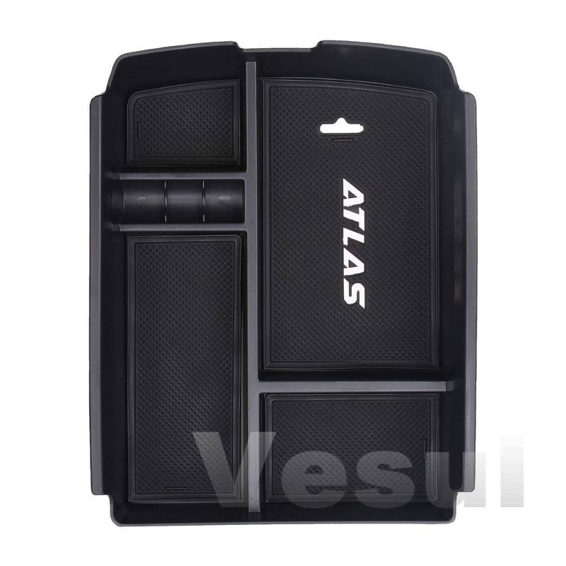 Vesul Center Console Armrest Storage Box Fit for VW Volkswagen Atlas 2018 2019 2020 2021 ABS Tray Insert Organizer Glove Pallet - LeoForward Australia