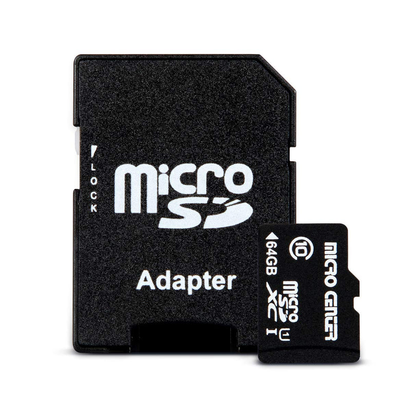  [AUSTRALIA] - Micro Center 64GB Class 10 MicroSDXC Flash Memory Card with Adapter for Mobile Device Storage Phone, Tablet, Drone & Full HD Video Recording - 80MB/s UHS-I, C10, U1 (2 Pack) 64GB - 2 pack