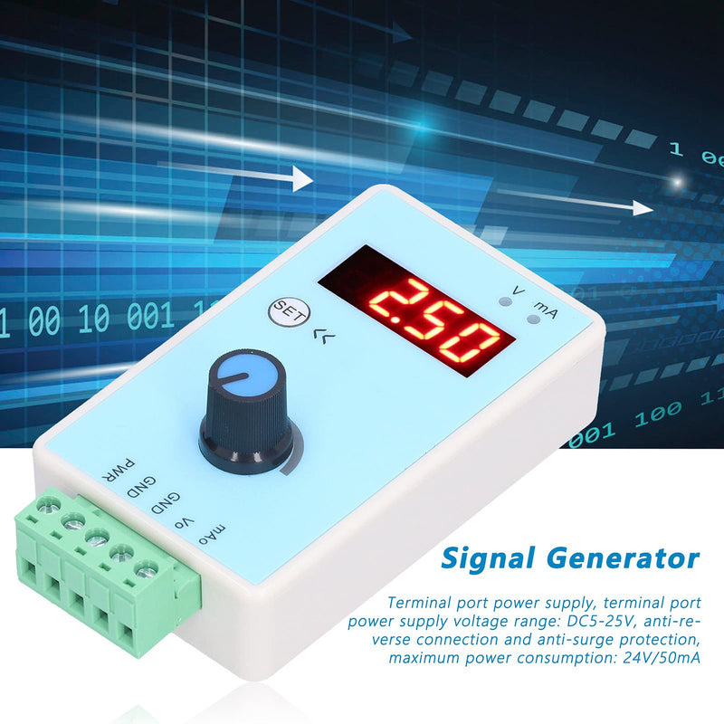  [AUSTRALIA] - Digital Signal Generator Handheld Analog Output Digital Signal Generator 0‑10V/2‑10V 0‑20MA/4‑20MA Function Generator Signal Sources Output