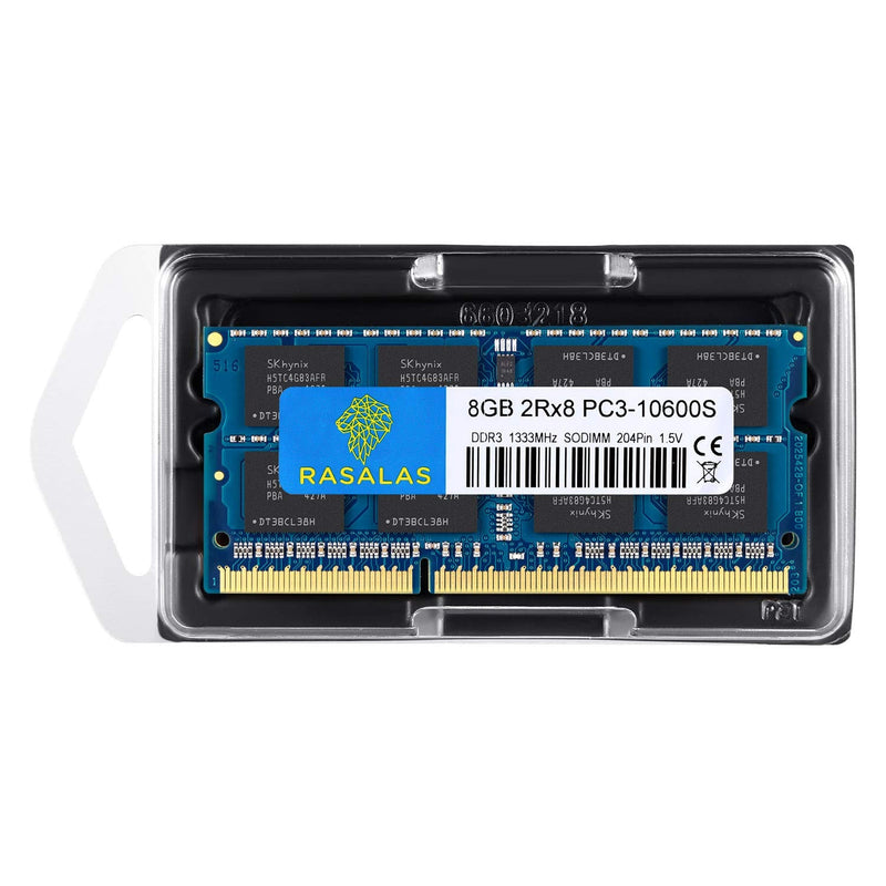  [AUSTRALIA] - Rasalas 8GB DDR3 PC3-10600S DDR3 1333MHz 1.5V CL9 Ram 2RX8 PC3 204 Pin SODIMM Laptop Notebook Computer Memory Ram Module Chips 10600 sodimm 8GB(1x8GB) DDR3 1333mhz Blue