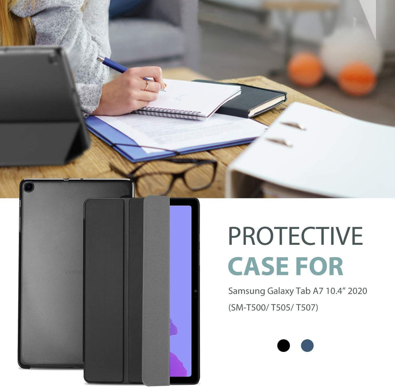  [AUSTRALIA] - ProCase Galaxy Tab A7 Case 10.4 Inch (SM-T500 / T505 / T507), Protective Stand Case Hard Shell Cover for 10.4 Inch Samsung Tab A7 Tablet 2020 -Black Black