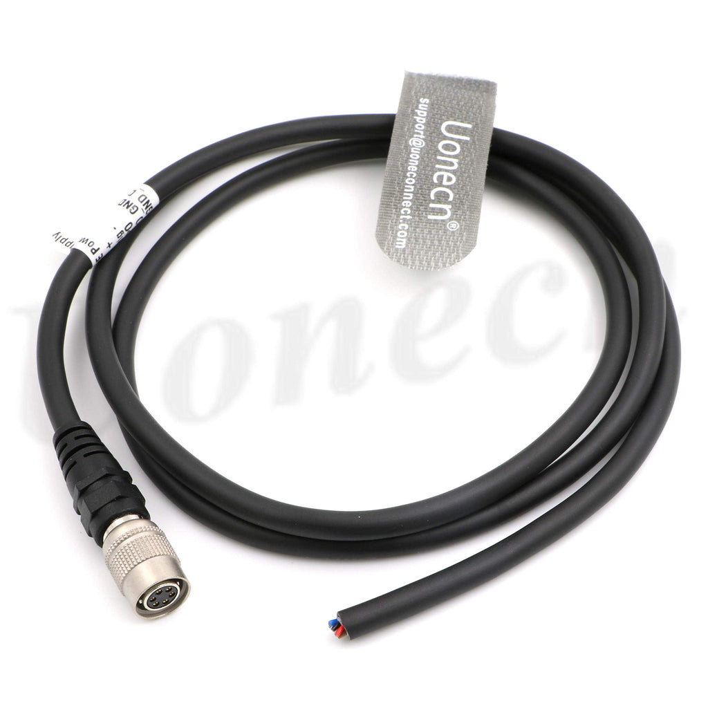  [AUSTRALIA] - Industrial Camera Power Trigger IO Signal Cable 6 Pin Hirose Female Plug for Basler AVT GIGE Sony CCD Industrial Camera 1 Meter Injection Version 1 Meter