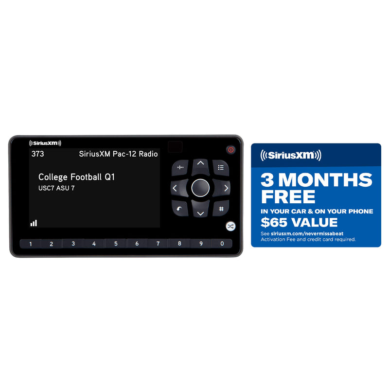 SiriusXM SXEZR1V1 Onyx EZR Satellite Radio with Vehicle Kit, Receive 3 Months Free Service with Subscription, Easy to Install – Enjoy SiriusXM in Your Car and Beyond with this Dock and Play Radio Satellite Radio + Vehicle Kit - LeoForward Australia