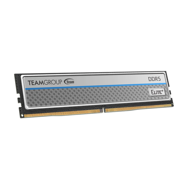  [AUSTRALIA] - TEAMGROUP Elite Plus DDR5 16GB 4800MHz PC5-38400 CL40 Unbuffered Non-ECC 1.1V UDIMM 288 Pin Desktop Memory Module Ram (Silver) - TPSD516G4800HC4001 4800MHz CL40-40-40-77 Silver