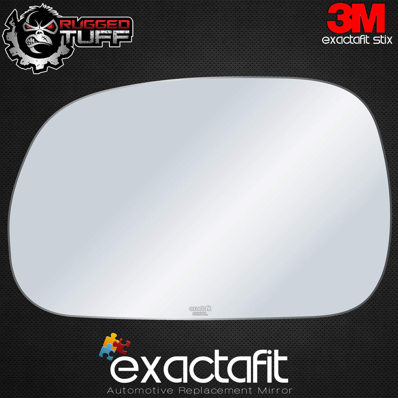 exactafit 8260L Driver Side Mirror Glass Replacement Plus 3m Adhesives Compatible With 1996-2002 BMW Z3 Left Hand Door Wing LH - LeoForward Australia