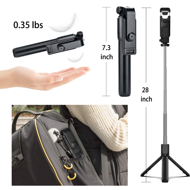  [AUSTRALIA] - USTINE Portable Selfie Stick Tripod, 3 in 1 Extendable Selfie Stick Phone Holder for iPhone 14/13/13 Pro/13 Pro Max/12/12 Pro/X/XR/XS/8/7/6S,Android Samsung Smartphone