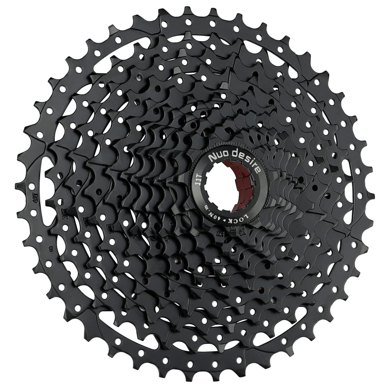  [AUSTRALIA] - Nuo desire 11 Speed Cassette,11-40T,11-42T,11-46T,11-50T,Cassettes 11 Speed,Compatible Shimano and Sram Standard HG Hub for Mountain Bike Road Bicycle 11 Speed-11-42T-Black