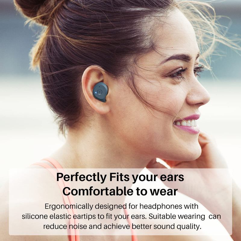  [AUSTRALIA] - TOZO NC9 Hybrid Active Noise Cancelling Wireless Earbuds,in Ear Headphones IPX6 Waterproof Bluetooth 5.0 Stereo Earphones, Immersive Sound Premium Deep Bass Headset, Royal Blue