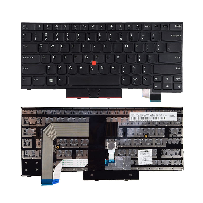  [AUSTRALIA] - TLBTEK Laptop Keyboard Replacement Compatible with Lenovo IBM Thinkpad T470 T480 A475 A485 Series without Backlight