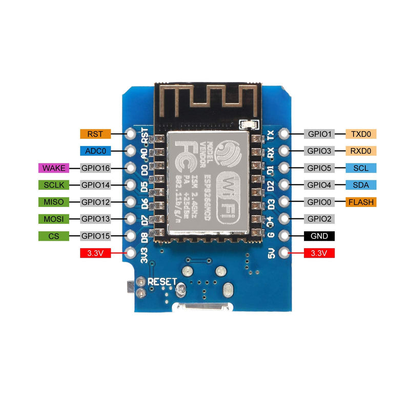  [AUSTRALIA] - Dorhea ESP8266 ESP-12 NodeMcu D1 Module WeMos Lua 4M Bytes WLAN WiFi Internet Development Board + Relay Shield + 2.54mm 40Pin Single Row Male Pin Header - 3Set