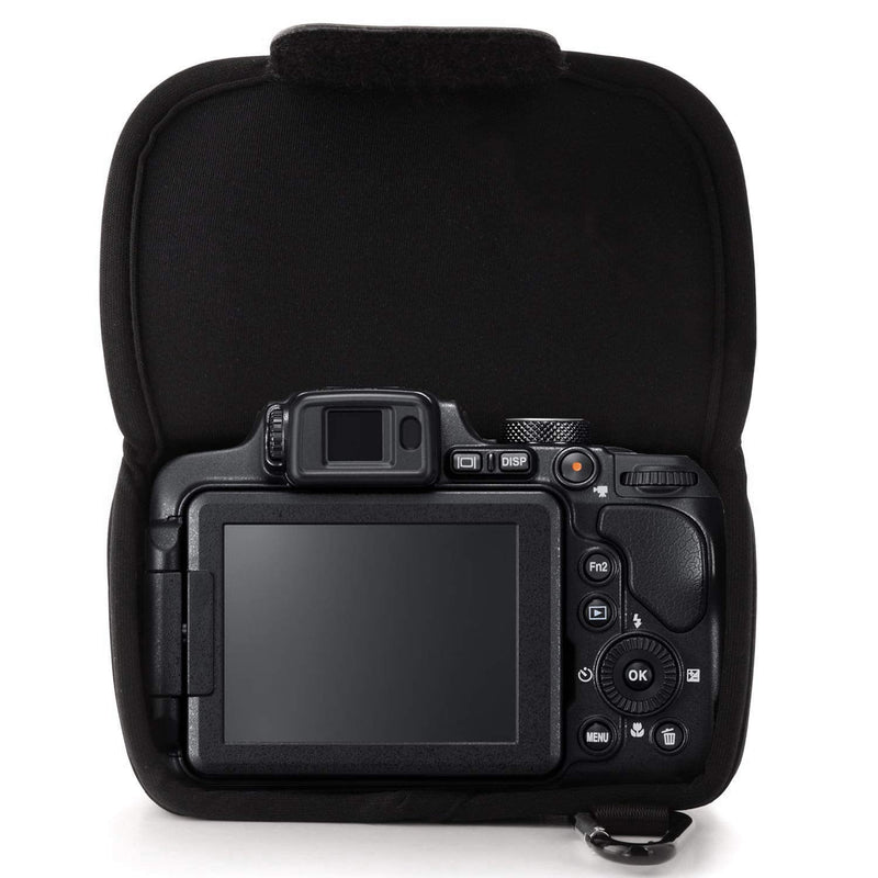  [AUSTRALIA] - MegaGear MG446 Panasonic Lumix DMC-FZ2500, DMC-FZ2000, DMC-FZ1000 Ultra Light Neoprene Camera Case - Black