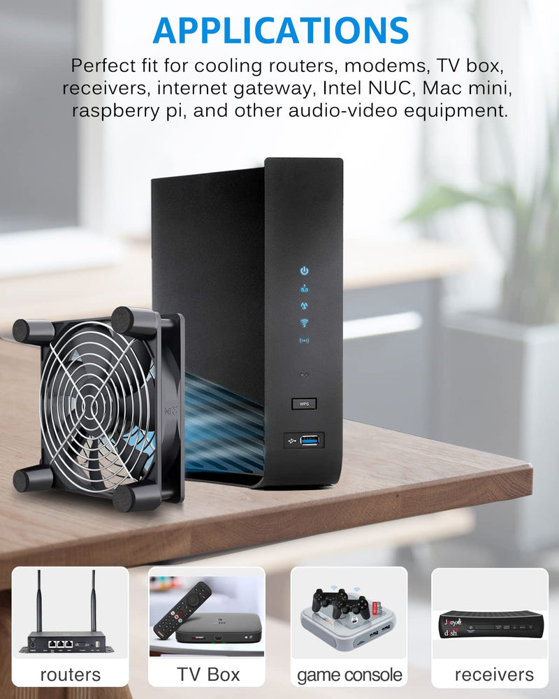  [AUSTRALIA] - Gdstime 120mm 12cm 5 inches 5V USB Power Cooling Fan for TV Box Router Cooler