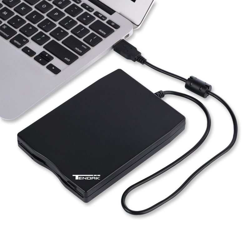  [AUSTRALIA] - Tendak USB Floppy Disk Drive - 3.5" Portable USB External 1.44MB FDD Diskette Drive for PC Windows 7/8, Windows XP, Vista,for Mac Plug and Play (Black)