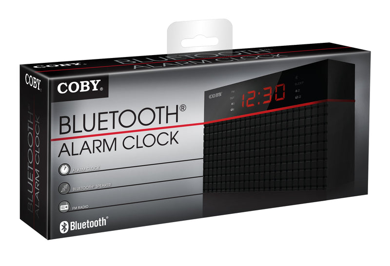 Coby CRABT-100-BLK Bluetooth Alarm Clock - LeoForward Australia