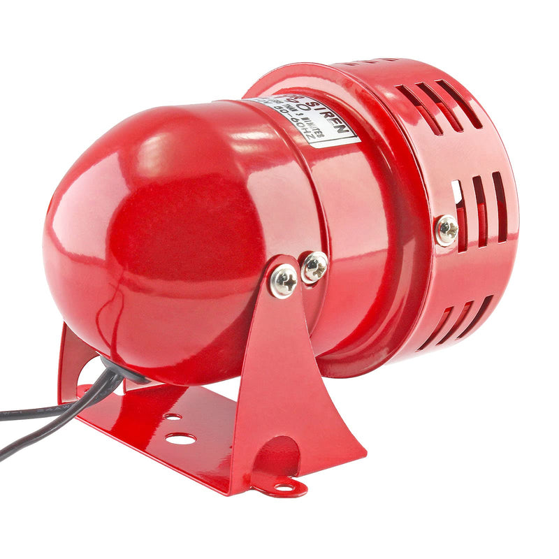  [AUSTRALIA] - Bonsicoky Industrial Motor Alarm Bell, AC 110V 114dB High Decibel Small Loud Horn, Emergency Sound Buzzer Air Raid Siren for Factory, Residential Area, Commercial Street