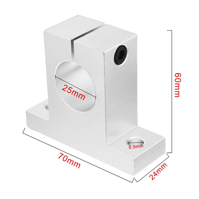  [AUSTRALIA] - uxcell 2pcs SK25 Aluminum Linear Motion Rail Clamping Guide Support for 25mm Dia Shaft