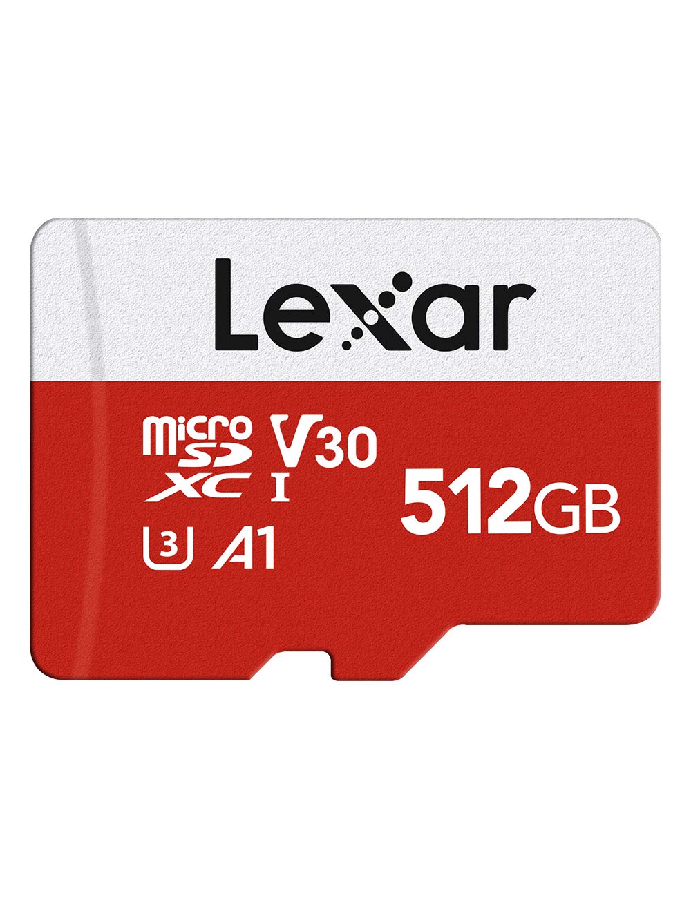  [AUSTRALIA] - Lexar E-Series 512GB Micro SD Card, microSDXC UHS-I Flash Memory Card with Adapter, 100MB/s, C10, U3, A1, V30, Full HD, 4K UHD, High Speed TF Card 512GB x1