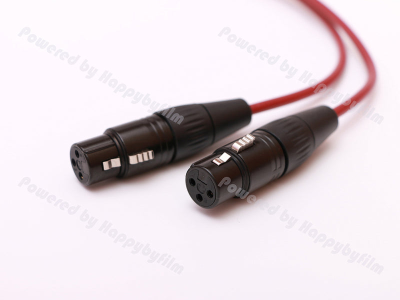  [AUSTRALIA] - Male 5pin XLR to 2 Port Female 3pin XLR Balanced Audio Cable 6N OFC for Arri Alexa