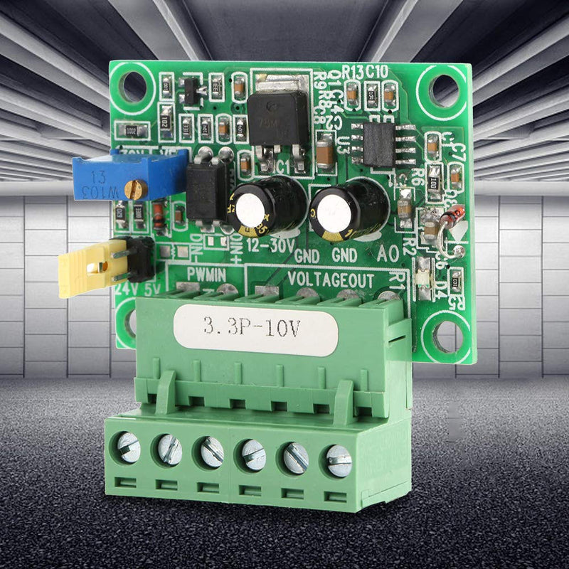  [AUSTRALIA] - Ailao Digital Analog PLC Module, Voltage PWM Signal Converter PWM Signal to Voltage Converter PWM Voltage Converter Module D/A 3.3V PWM Signal to 0-10V
