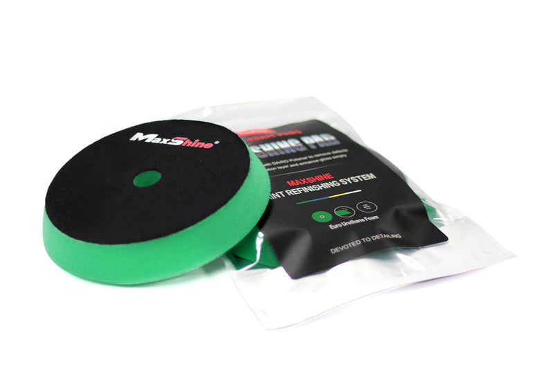  [AUSTRALIA] - Maxshine High Pro Foam Pad- Perfectly Used with DA/RO Polisher (6.2 inches/ 155-175X30mm, Green Foam Heavy Cutting Pad)