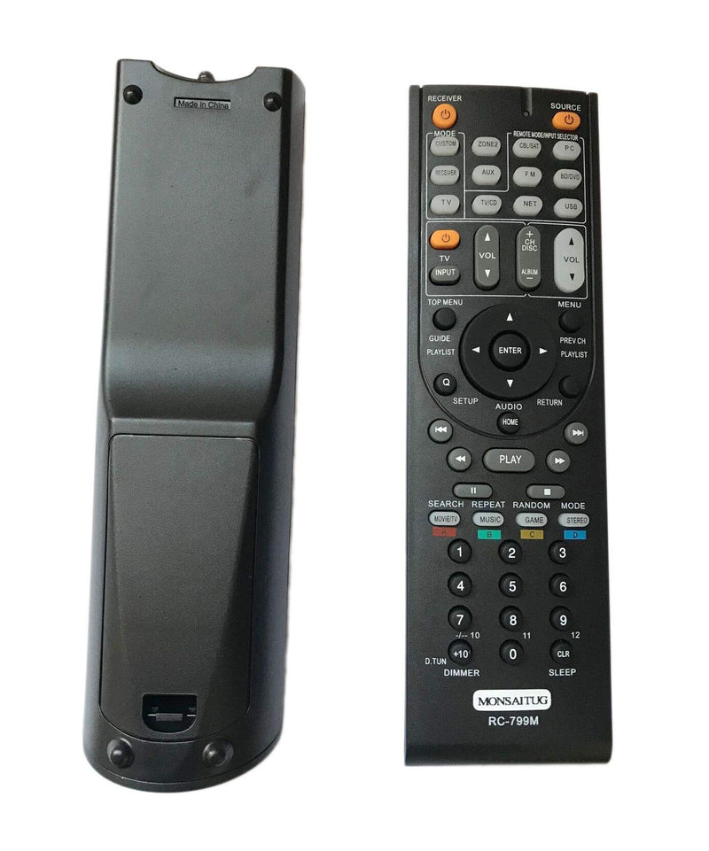 Replaced Remote Control for Onkyo TX-SR313 TX-SR577 TX-NR515 TX-NR616 HT-R391 HT-RC330 RC-837M RC-840M AV Receiver - LeoForward Australia