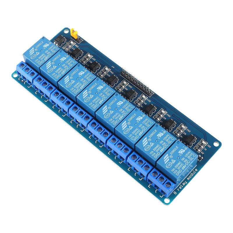  [AUSTRALIA] - AEDIKO 2pcs 8 Channel Relay Module DC 5V Relay Board with Optocoupler Compatible with Arduino UNO R3 MEGA 1280 DSP ARM PIC AVR STM32 Raspberry Pi 5V-8 Channel