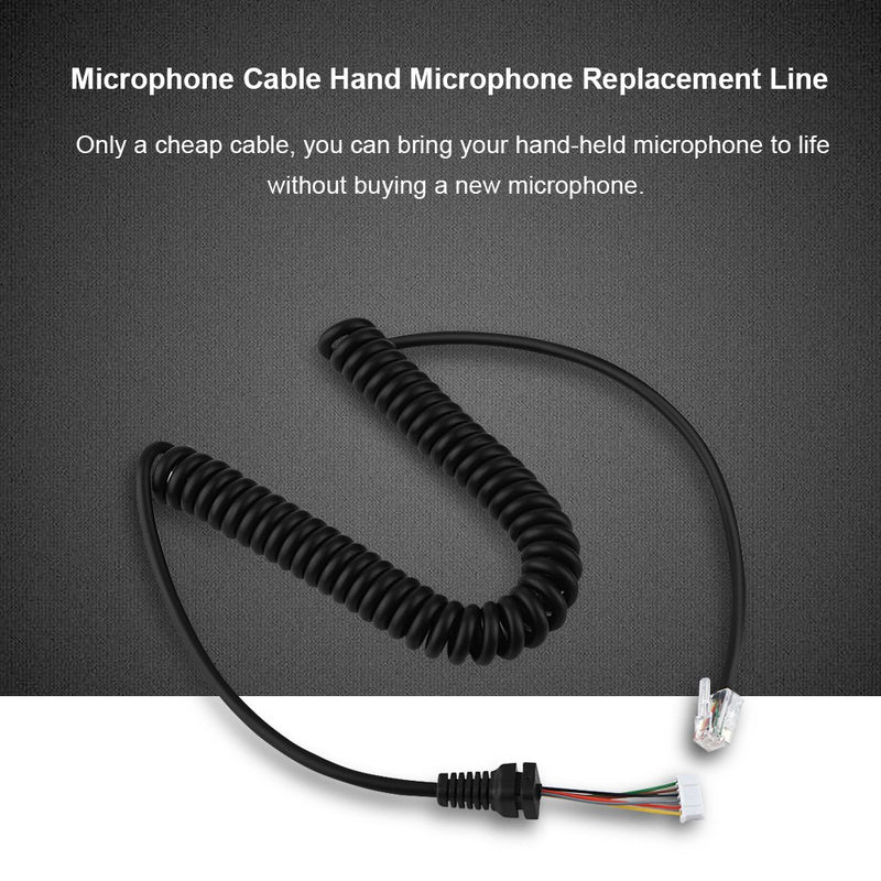 Replacement Speaker Mic Microphone Cable Microphone Cord for YEASU MH-48A6J, FT-7800, FT-8800, FT-8900, FT-7100M, FT-2800M, FT-8900R - LeoForward Australia
