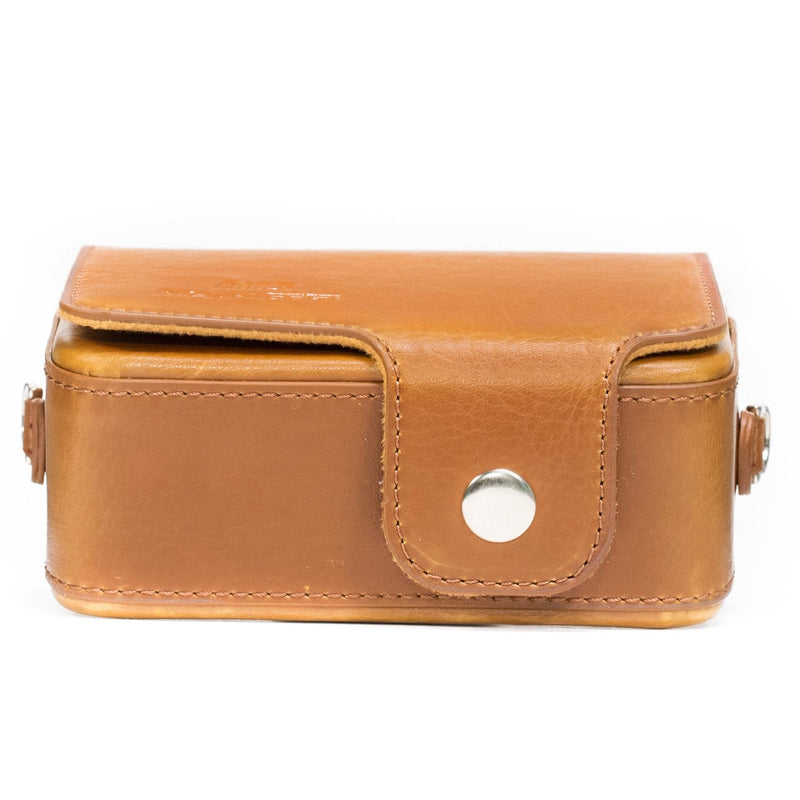  [AUSTRALIA] - MegaGear Leather Camera Case with Strap Compatible with Sony Cyber-Shot DSC-RX100 VII, DSC-RX100 VI, DSC-RX100 V, DSC-RX100 IV with 24-70mm Lens, DSC-RX100 III, DSC-RX100 II Light Brown