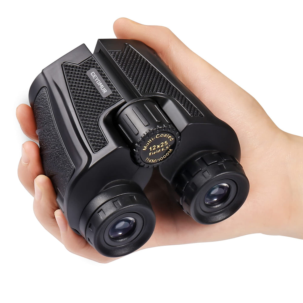  [AUSTRALIA] - Binoculars for Adults and Kids, CEYOMUR 12x25 Mini Compact Binoculars for Bird Watching, Theater and Concerts, Hunting and Sport Games