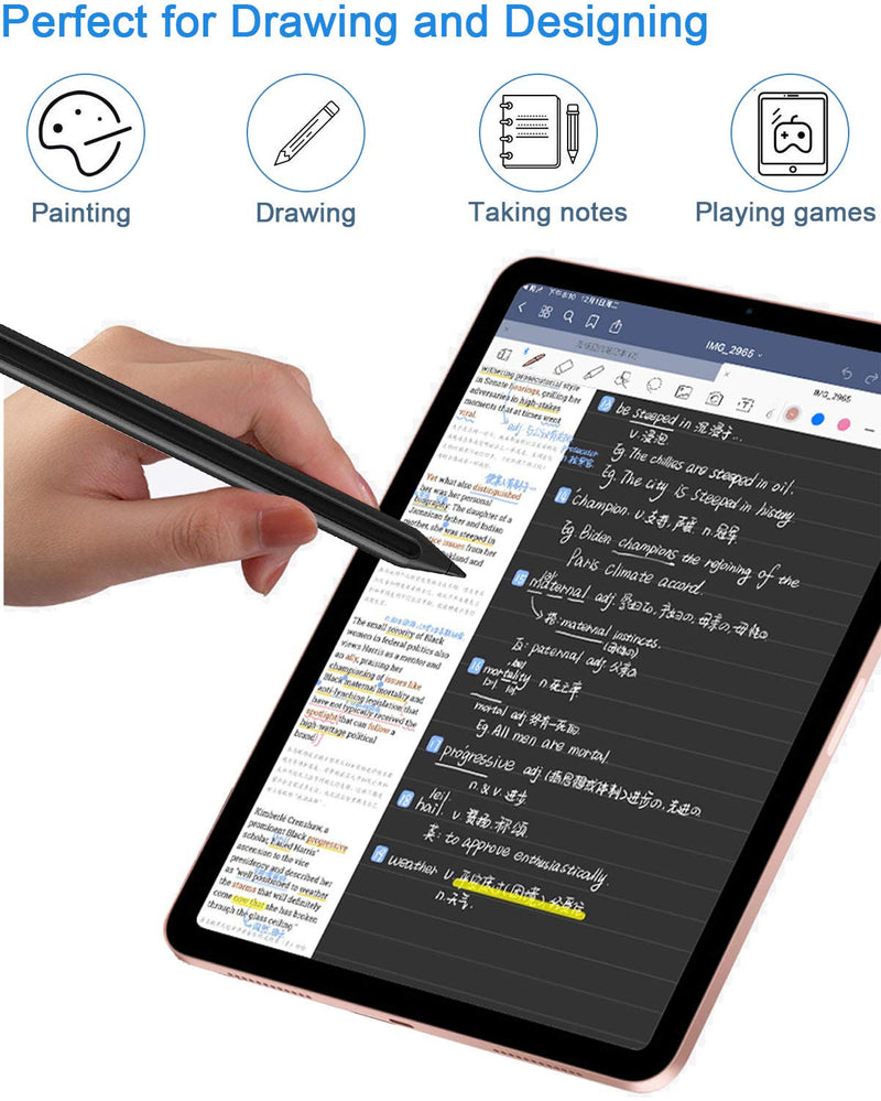 Aibay Stylus Pen Compatible with Apple iPad Pro 2018-2020 Apple iPad 6th 7th 8th Generation iPad Air 3rd 4th Gen iPad Pro 11-12.9 Inch iPad Mini 5th Gen. Black - LeoForward Australia