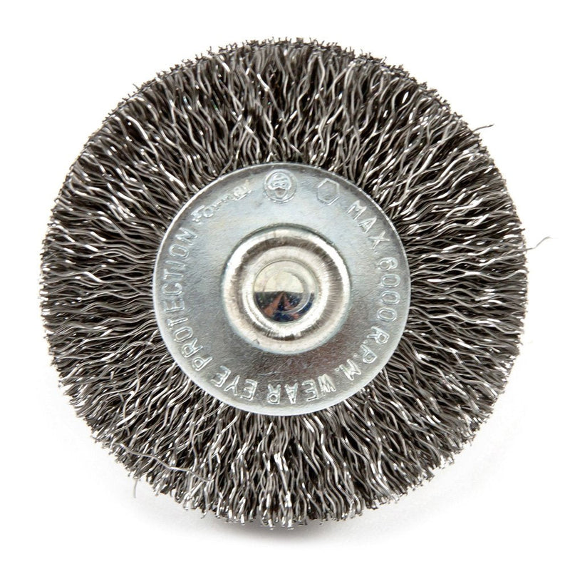  [AUSTRALIA] - Forney 72726 Wire Wheel Brush, Fine Crimped with 1/4-Inch Hex Shank, 1-1/2-Inch-by-.008-Inch