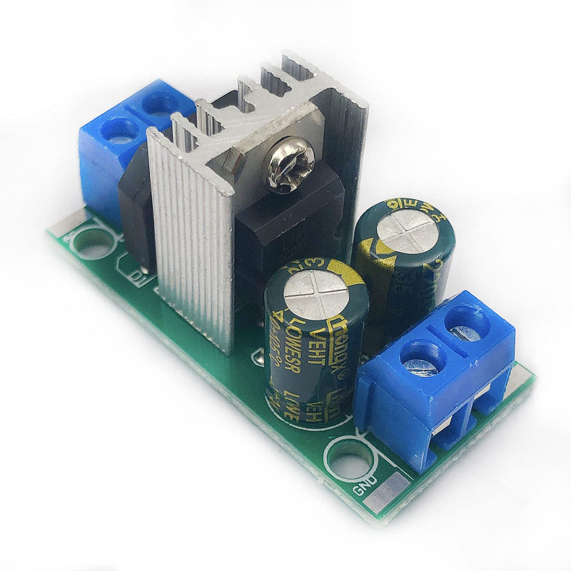  [AUSTRALIA] - FainWan 2PCS Three Terminal Voltage Regulator Module LM7812 DC or AC to DC 12V Output 1.2A Max Power Supply Module Terminal and 5x2 Pins Output