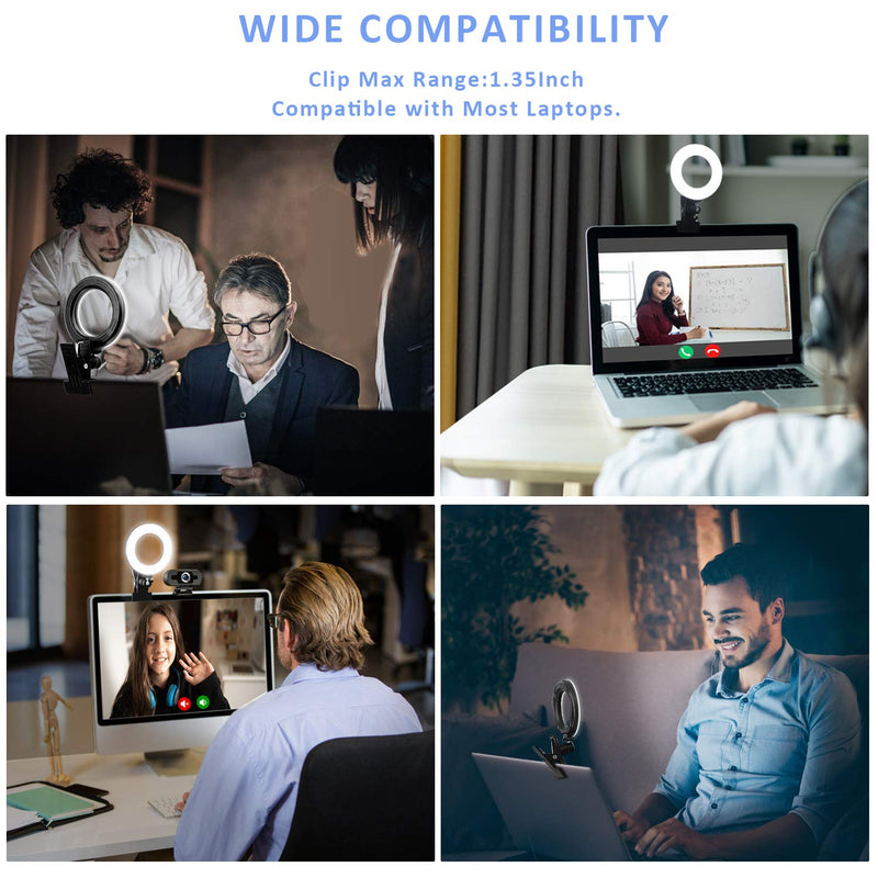  [AUSTRALIA] - Cyezcor Video Conference Lighting Kit, Light for Monitor Clip On,for Remote Working, Distance Learning,Zoom Call Lighting, Self Broadcasting and Live Streaming, Computer Laptop Video Conferencing