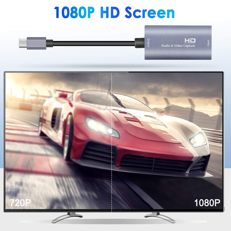  [AUSTRALIA] - Video Capture Card, Guermok USB 3.0 HDMI to USB C Audio Capture Card, 4K 1080p60fps Capture Devices for Gaming Live Streaming Video Recorder, Works for Windows Mac OS System for Nintendo Switch, Xbox