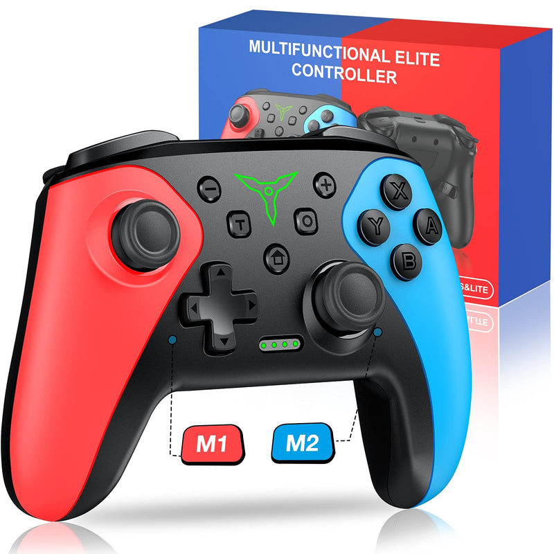  [AUSTRALIA] - Wireless Switch Controller for Nintendo Switch/Lite/OLED Controller, Switch Controller with a Mouse Touch Feeling on Back Buttons, Extra Switch Pro Controller with Wake-up,Programmable, Turbo Function