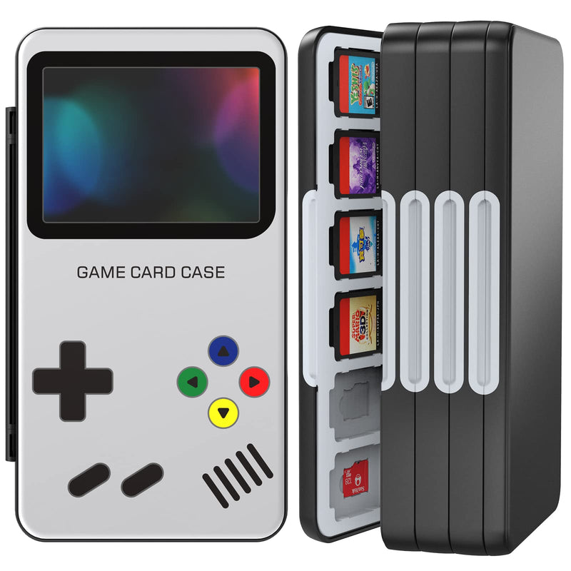 [AUSTRALIA] - HEIYING Game Card Case Holder Compatible with Nintendo Switch& Switch OLED,Portable Switch Lite Game Memory Card Storage with 96 Game Card Slots and 24 Micro SD Card Slots (Game Console) Game Console