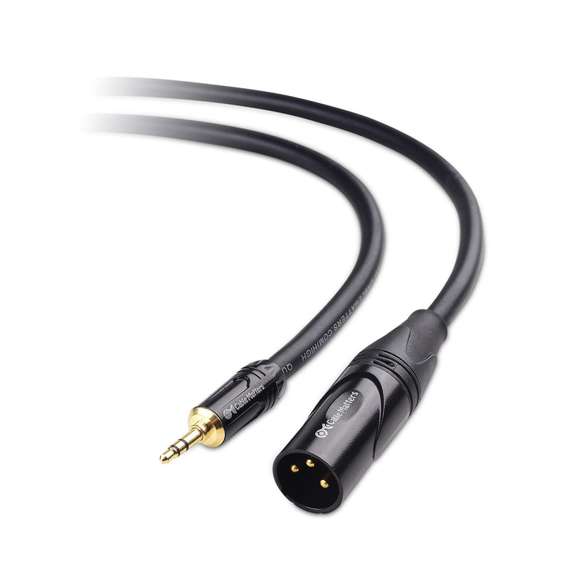  [AUSTRALIA] - Cable Matters (1/8 Inch) 3.5mm to XLR Cable (XLR to 3.5mm Cable) Male to Male 6 Feet & Unbalanced 3.5mm to XLR Cable
