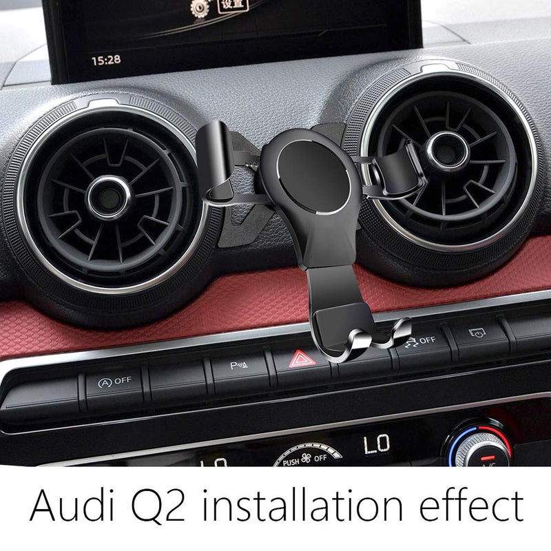 LUNQIN Car Phone Holder for Audi Q2 2018-2020 Auto Accessories Navigation Bracket Interior Decoration Mobile Cell Phone Mount - LeoForward Australia