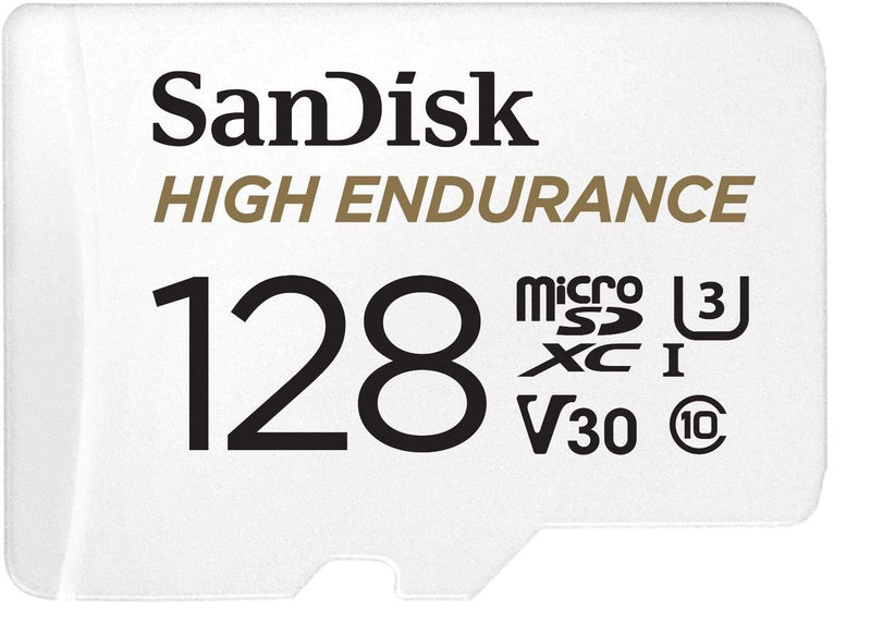  [AUSTRALIA] - SanDisk 128GB High Endurance MicroSDXC Memory Card (2 Pack) for Garmin Dash Cam 57, 67W, Mini 2, 47 Series (SDSQQNR-128G-GN6IA) Class 10 Bundle with (1) Everything But Stromboli MicroSD Card Reader