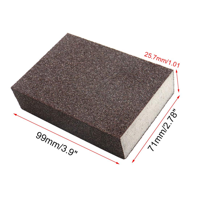  [AUSTRALIA] - Luomorgo Sanding Sponge Sanding Blocks Polished Elastic Sanding Block Coarse (60-80 Grit) 8pcs