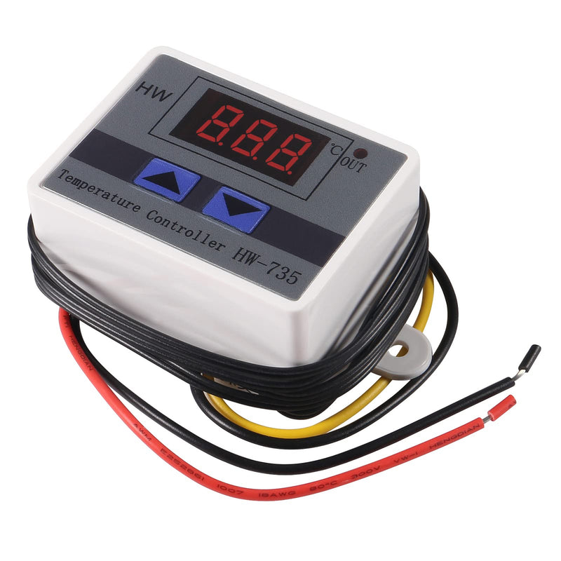  [AUSTRALIA] - Aobao 2pcs XH-W3001 Digital LED Temperature Controller Module 24V Digital Thermostat Switch with Waterproof Sensor Probe Programmable Heating Cooling Thermostat -50DegreeC to 110DegreeC