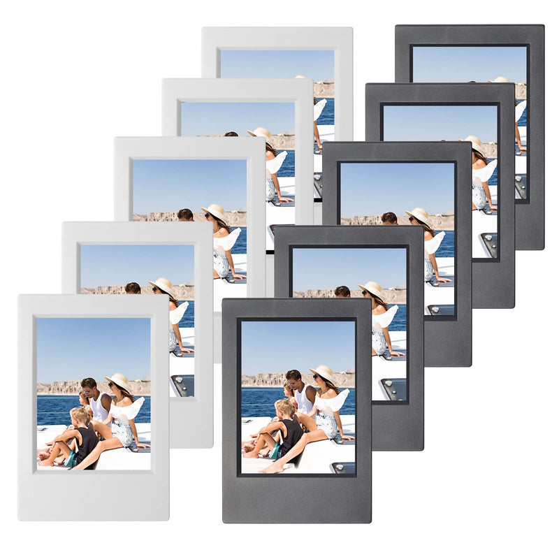  [AUSTRALIA] - CAIYOULE Mini Picture Frame for Instax Mini 12/11/9/8/7+/EVO 3'' Film-Classic Polaroid 2x3 Photo Frame (10 Pack) 10 Pack